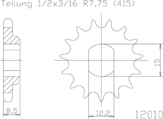 Afbeeldingen van Voortandwiel sx 50 00/2023