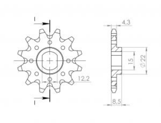 Afbeeldingen van Voortandwiel sx 50 00/2023