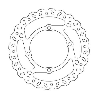 Afbeeldingen van Remschijf achter en voor ktm sx 50 02/25 Motomaster