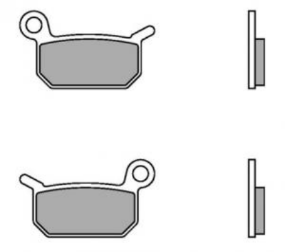 Afbeeldingen van Voor en achter remblokken ktm sx 50 09/23 sx 65 04/08 brembo sinter