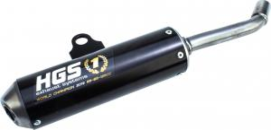 Afbeeldingen van Uitlaatdemper  Hgs  KTM SX50 09-23 / HSQ TC50 17-23 / GG MC50 21-23  zwart