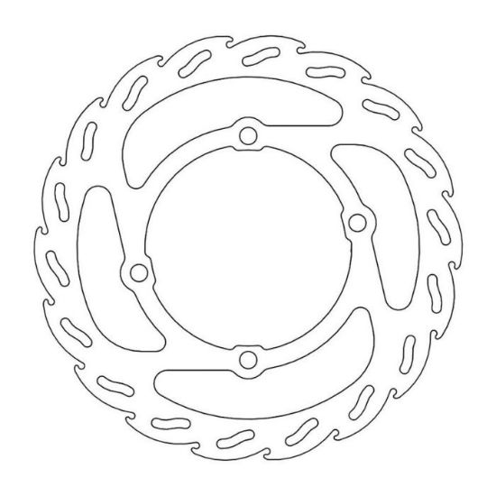 Afbeeldingen van Remschijf achter en voor ktm sx 50 02/25 Motomaster Flame