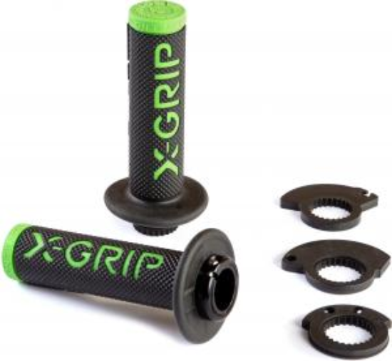 Afbeeldingen van BRAAAAP GRIPS LOCK-ON BLACK-GREEN