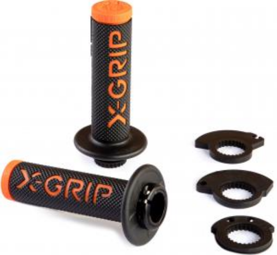 Afbeeldingen van BRAAAAP GRIPS LOCK-ON BLACK-ORANGE