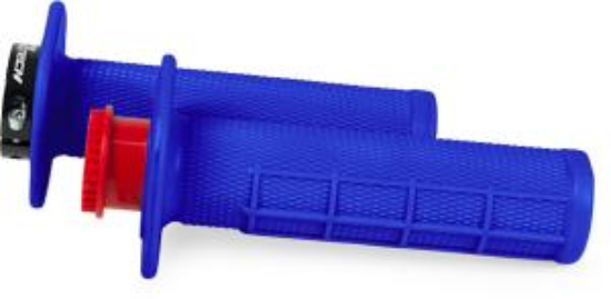 Afbeeldingen van R20 LOCK-ON GRIPS HALF WAFFLE BLUE