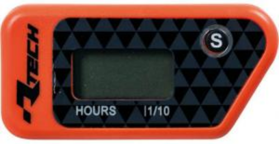 Afbeeldingen van Urenteller Draadloos Oranje Rtech -