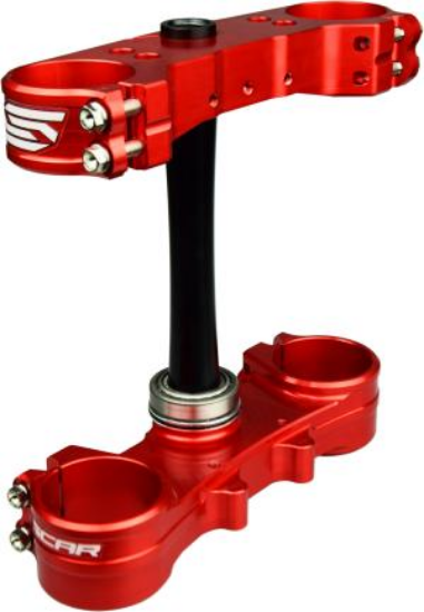 Afbeeldingen van RR 2T 250-300 / RR 4T 350-480 16- TRIPLE CLAMPS OFFSET 20MM RED COLOR