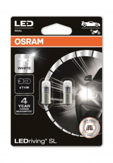 Picture of OSRAM 0,8W T4W BA9S LED WHITE