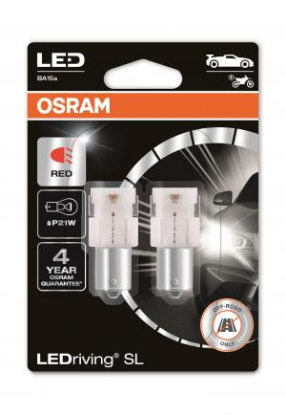 Picture of OSRAM 1,9W P21W BA15S LED RED