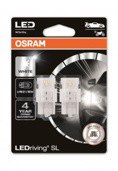 Afbeeldingen van OSRAM 1,9W W21/5W W3X16Q LED WHITE
