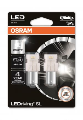 Afbeeldingen van OSRAM 12V 1,9W P21W BA15S LED WHITE