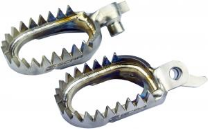 Afbeeldingen van YAMAHA/FANTIC YZF 23-  TITANIUM FOOTPEGS ANTI MUD