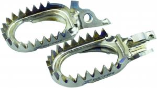Afbeeldingen van HONDA CR/CRF 02- TITANIUM FOOTPEGS GRIPPER ANTI MUD