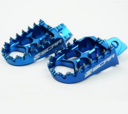 Afbeeldingen van KX 65/85 EVO FOOTPEGS ALU BLUE COLOR