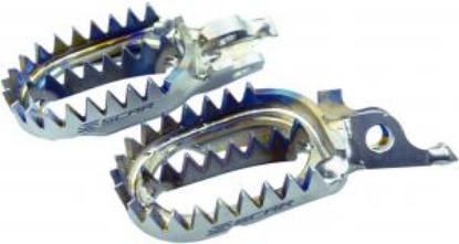 Afbeeldingen van KX250F 06- / KX450F 07- TITANIUM FOOTPEGS GRIPPER KAWASAKI