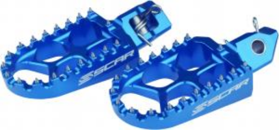 Afbeeldingen van SX/F-TC/FC 23- EXC/F-TE/FE 24-  EVOLUTION FOOTPEGS BLUE COLOR