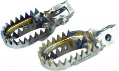 Afbeeldingen van KTM-HSQ 23- GASGAS 24- TITANIUM FOOTPEGS GRIPPER
