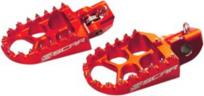 Afbeeldingen van SX-TC 85 18- / SXF-FC 16- / EXC-FE 17- EVO FOOTPEGS ALU RED COLOR