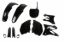Afbeeldingen van UFO FULL KIT YAMAHA BLACK - YZ 125 2002-2005