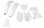 Afbeeldingen van UFO FULL KIT SUZUKI WHITE - RM 125 2001-2005
