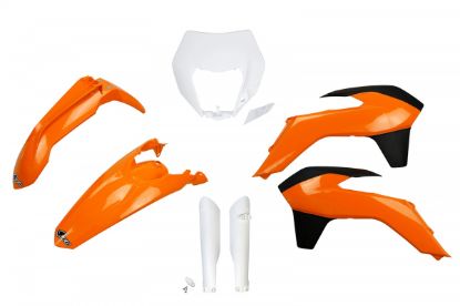 Afbeeldingen van UFO FULL KIT KTM OEM 14 WITH HEADLIGHT - EXC / EXC-F 2014-2016