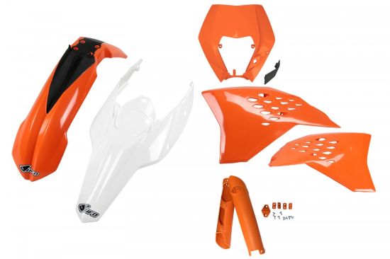 Afbeeldingen van UFO FULL KIT KTM OEM 11 WITH HEADLIGHT - EXC / EXC-F 2009-2011