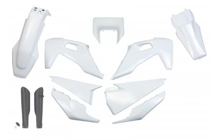 Afbeeldingen van UFO FULL KIT HUSQVARNA OEM 22 WITH HEADLIGHT -TE / FE 2020-2023