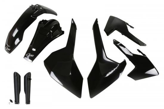 Picture of UFO FULL KIT HUSQVARNA BLACK - TE / FE 2017 - 2019