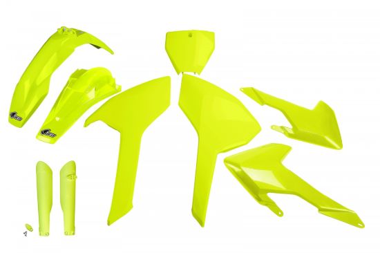 Afbeeldingen van UFO FULL KIT HUSQVARNA NEON YELLOW - TC / FC 2016-2018