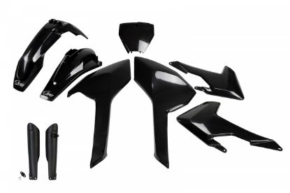 Afbeeldingen van UFO FULL KIT HUSQVARNA BLACK - TC / FC 2016-2018