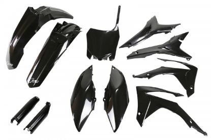 Afbeeldingen van UFO FULL KIT HONDA BLACK - CRF 250R 14-17 / CRF 450R 13-16