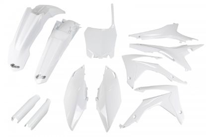 Afbeeldingen van UFO FULL KIT HONDA WHITE WITH AIRBOX COVER - CRF 250R 14-17 / CRF 450R 13-16