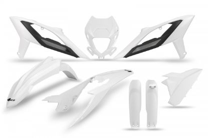 Afbeeldingen van UFO FULL KIT BETA WHITE WITH HEADLIGHT - RR 125 /RR 250/RR 300/RR 350/RR 400 2023-2024