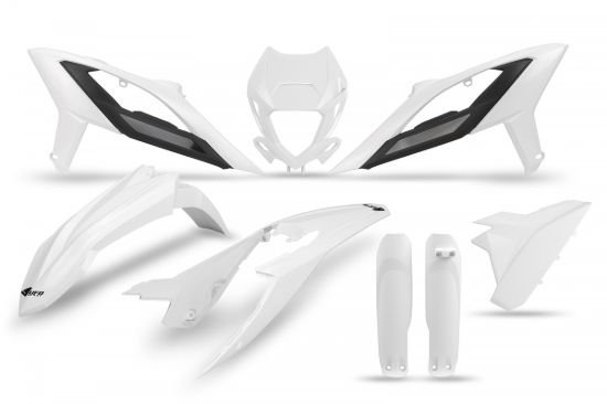 Afbeeldingen van UFO FULL KIT BETA WHITE WITH HEADLIGHT - RR 125 /RR 250/RR 300/RR 350/RR 400 2023-2024