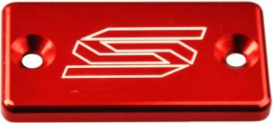 Afbeeldingen van Voorrem cilinder deksel Scar Kawasaki/Suzuki/Yamaha Rood