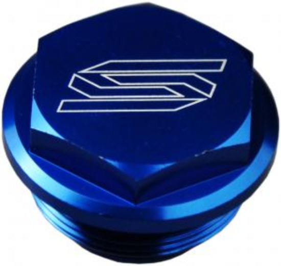 Afbeeldingen van Achterrem cilinder deksel Scar Blauw Ktm/Husqvarna/Husaberg/Sherco