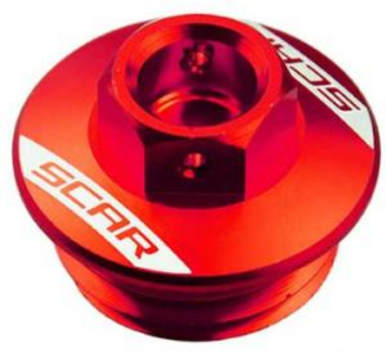 Afbeeldingen van Scar Olie Vuldop Ktm/Husqvarna/GasGas/Husaberg/Beta Rood