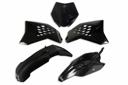 Afbeeldingen van UFO PLASTIC KIT KTM BLACK - SX65 12-15