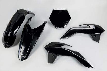Afbeeldingen van UFO PLASTIC KIT KTM BLACK - KTM 85 13-16