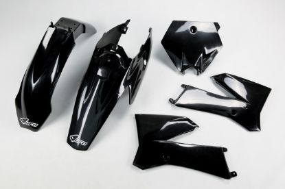 Afbeeldingen van UFO PLASTIC KIT KTM BLACK - KTM 85 06-12