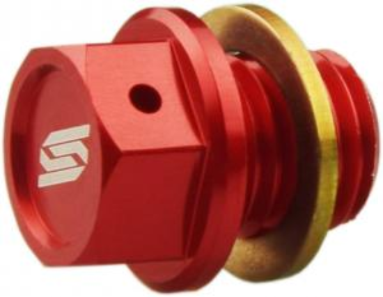 Afbeeldingen van Scar Magnetische Olieaftapplug Rood Ktm/Husqvarna/GasGas