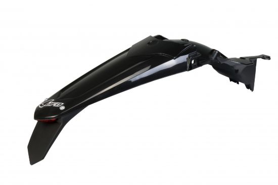 Afbeeldingen van UFO REAR FENDER (W/LED) YAMAHA BLACK - YZF 250 19-23 / 450 18-22