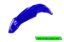 Afbeeldingen van UFO FRONT FENDER YAMAHA REFLEX BLUE - YZ125/250 02-14