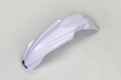 Afbeeldingen van UFO FRONT FENDER YAMAHA WHITE - YZ 15-21/YZF 10-17/WR 15-21/WRF 12-18