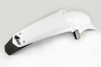 Afbeeldingen van UFO REAR FENDER (W/LED) YAMAHA WHITE - YZF250/450 06-09