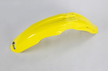 Afbeeldingen van UFO FRONT FENDER SUZUKI YELLOW - RM125/250 01-25/RMZ250 07-09/450 05-07