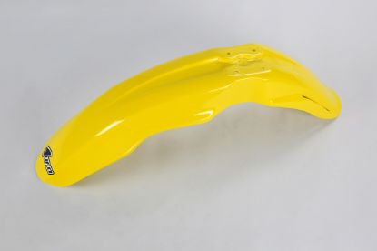 Afbeeldingen van UFO FRONT FENDER SUZUKI YELLOW 101 - RM125/250 01-25/RMZ250 07-09/450 05-07