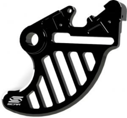 Afbeeldingen van Achter Remschijf Beschermer Aluminium Zwart Ktm/Husqvarna/GasGas/Husaberg