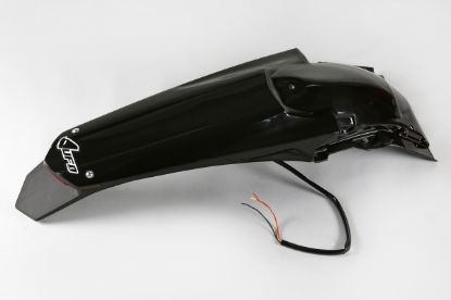 Afbeeldingen van UFO REAR FENDER (W/LED) SUZUKI BLACK - RMZ250 10-18