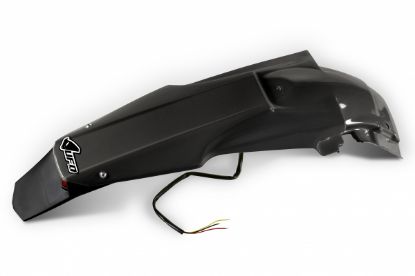Afbeeldingen van UFO REAR FENDER (W/LED) SUZUKI BLACK - RMZ450 08-17
